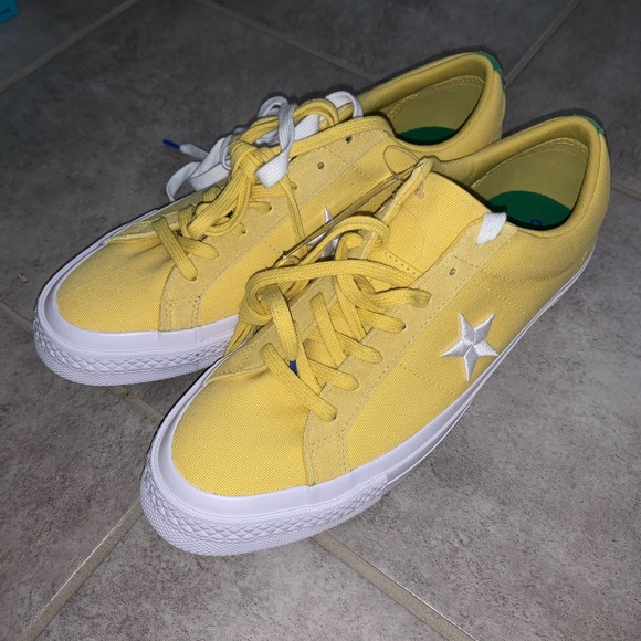 yellow mens converse